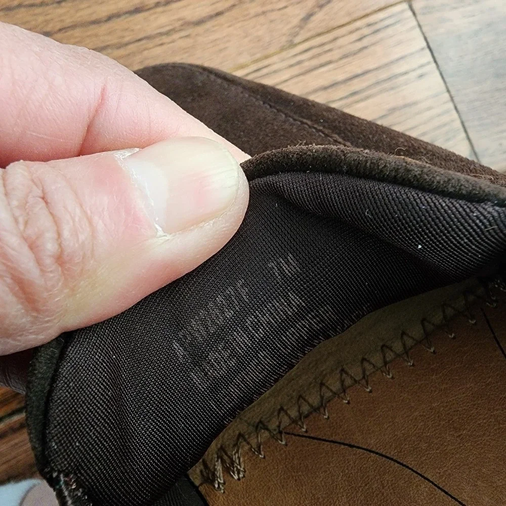 Rockport Suede Wedge Loafers Women 7M Brown Professional Comfortable Durable